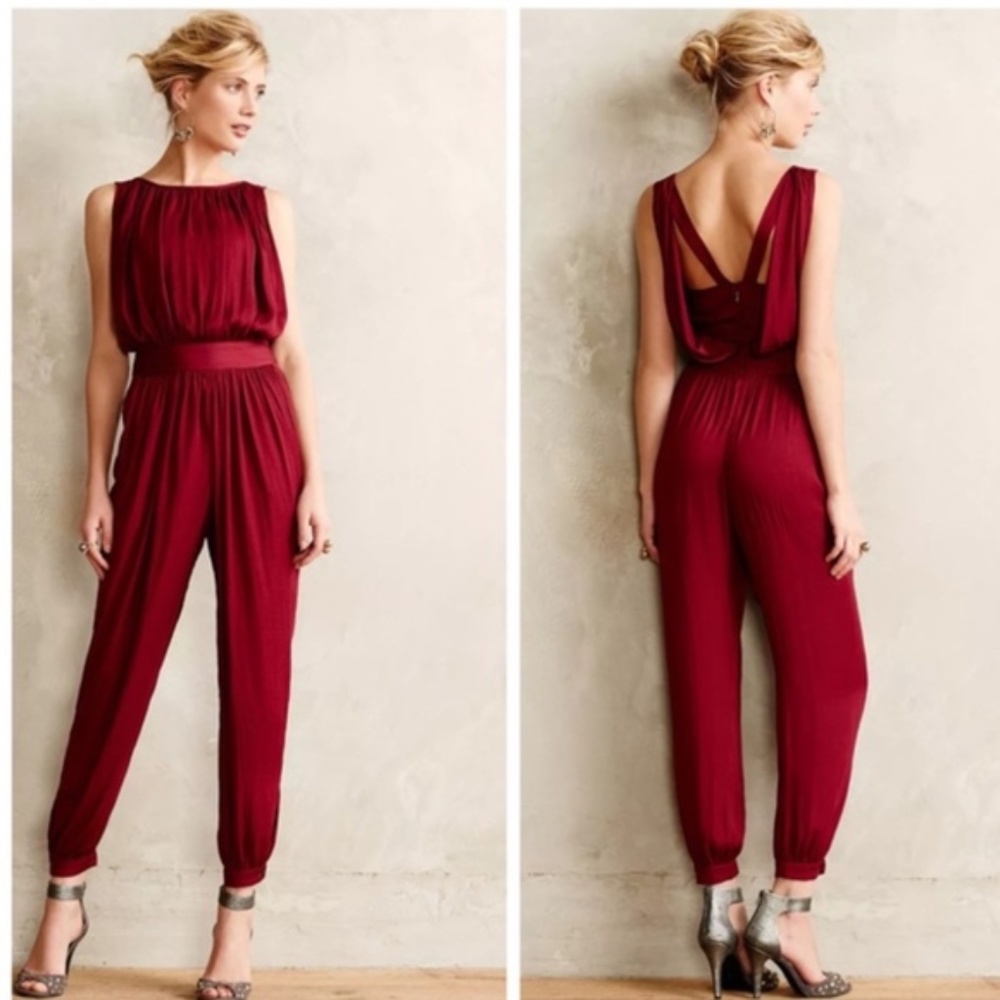 Nomad Morgan Carper Burgundy Jumpsuit